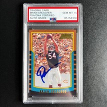 1993 Topps Bowman #178 Brian Urlacher Signed Card PSA AUTO 10 Slabbed Chicago Be - £119.61 GBP