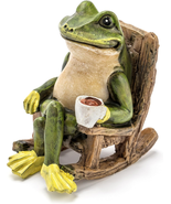 Miniature Frog Garden Statue - 2&quot; Tall - Mini Outdoor Accessory Figurine... - $18.02