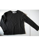 Chadwicks Real Comfort Women&#39;s Long Sleeve Shirt, Black, size L, Cotton ... - $12.10 CAD
