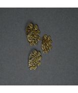 Vintage DIONNE Gold Floral Metal Wall Art Set Hollywood Regency MCM Decor - $107.59