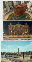 3 Beautiful Paris France Souvenir Postcards, Estimate Late 50s/Early 60s. Nice - £14.17 GBP
