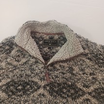 True Grit Men's Beige & Black 1/4 Zip Pullover Sweater Jacket Sz Medium Chest 44 image 4