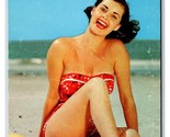 Bathing Beauty Girl Su Spiaggia Ozzie Dolce Foto Unp Cromo Cartolina I19 - £5.69 GBP