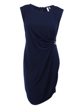 NY Collection Women Plus  Side‑Buckle Dress ‑ Blue Sleeveless Size 3X - £20.39 GBP