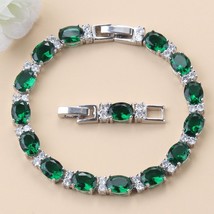 Elegant Women Fashion Green Cubic Zirconia 925 Mark Wedding Jewelry Bow-knot Lin - £15.73 GBP