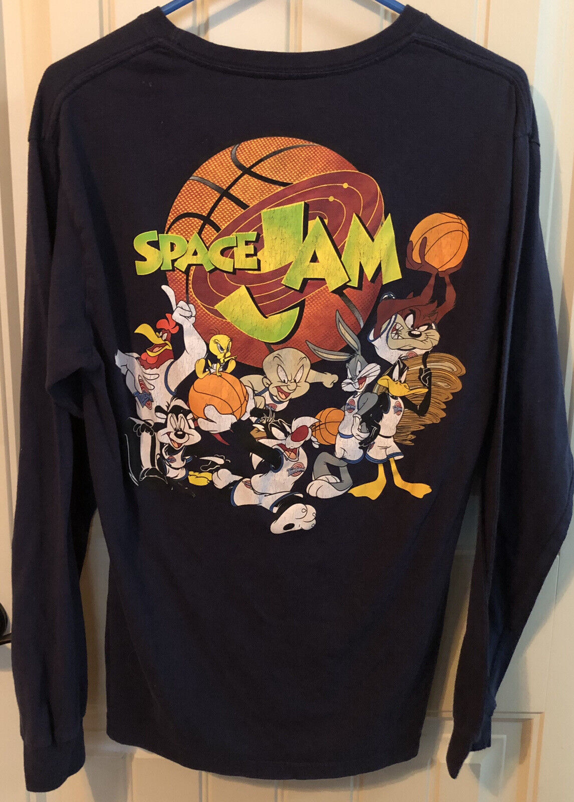 Primary image for Vintage Space Jam Shirt Long Sleeve Single Stitch  Womens