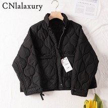 CNlalaxury2022SpringAutumn New Women&#39;s Fashion Green Stand Neck Jacket Casual Lo - £143.38 GBP