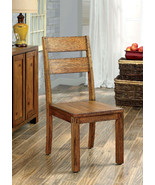 Dark Oak Rustic Dining Chairs (Set of 2) - €373,52 EUR