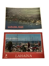 2 Hawaii HI Lahaina Maui Waterfront Postcards Old Vintage Cards - £6.35 GBP