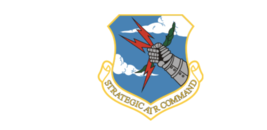 4&quot; air force strategic air command blue bumper sticker decal usa made - £21.54 GBP