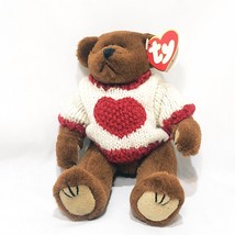 Casanova Bear Ty Beanie Baby Plush Stuffed Animal 1993 Movable Joints Br... - $15.83