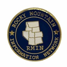 Rocky Mountain Information Network Club Organization Enamel Lapel Hat Pin - £4.79 GBP