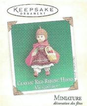 2004 Hallmark Ornament Miniature Classic Red Riding Hood Madame Alexander - £7.90 GBP