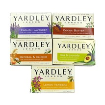 Yardley London Soap Bath Bar Bundle - 5 Bars: English Lavender- Oatmeal and Almo - £22.37 GBP
