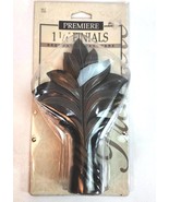 Cambria Premier Curtain Rod Finials Pair Decorative Window Hardware 1.25... - $366.92 MXN