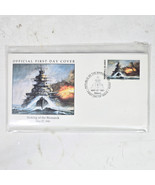 Marshall Islands WWII Sinking of the Bismarck 50c Stamp First Day Cover FDC - $24.75