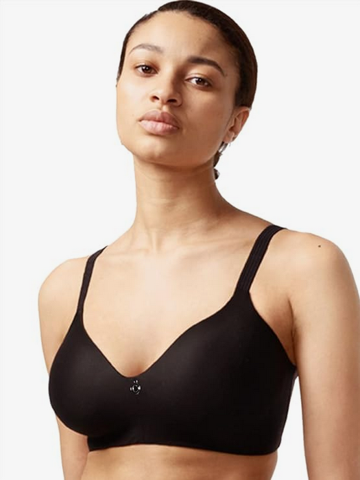 Primary image for CHANTELLE C Comfort Wire-Free Bra 13G2 Black US Size 34DD (34E) $74 - NWT