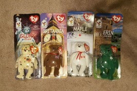 Ty Beanie Babies Ronald McDonald Nation Bears - Lot of 4 - ALL WITH ERRORS - £27.15 GBP