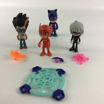 PJ Masks Figure Lot with Accessories Luna Girl Romeo Catboy Owlette Frog Box - £22.16 GBP