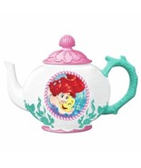 Walt Disney&#39;s The Little Mermaid Ariel and Flounder 48 oz Ceramic Teapot... - £49.33 GBP