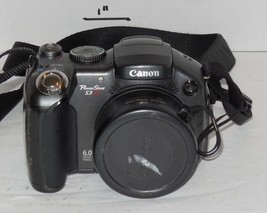 Canon PowerShot S3 IS 6.0MP Digital Camera - Black 12x Optical Zoom - £57.46 GBP