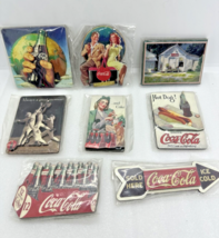 Lot Of 8 Vintage 1990s Coca-Cola Collectibles 3D Magnets New Cars Bridge... - £24.32 GBP