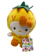 Hello Kitty Plush Toy Yellow Pineapple Suit 6 inch Sanrio Cute Gift New ... - €9,27 EUR