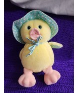 VTG Eden Musical Yellow Duck Polka Dot Bonnet Plush - You Are My Sunshin... - $34.95
