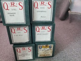 Estate Find LOT of 6 Vintage All 6 US PLAYER PIANO Word-Roll MUSIC ROLLS - £41.10 GBP