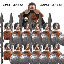 13PCS Medieval Knights Military Soldiers Figure Building Block Toys Set F - £28.89 GBP