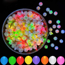 100Pcs Multicolor LED Balloon Lights, Waterproof Flash round Tiny Led Li... - £13.74 GBP