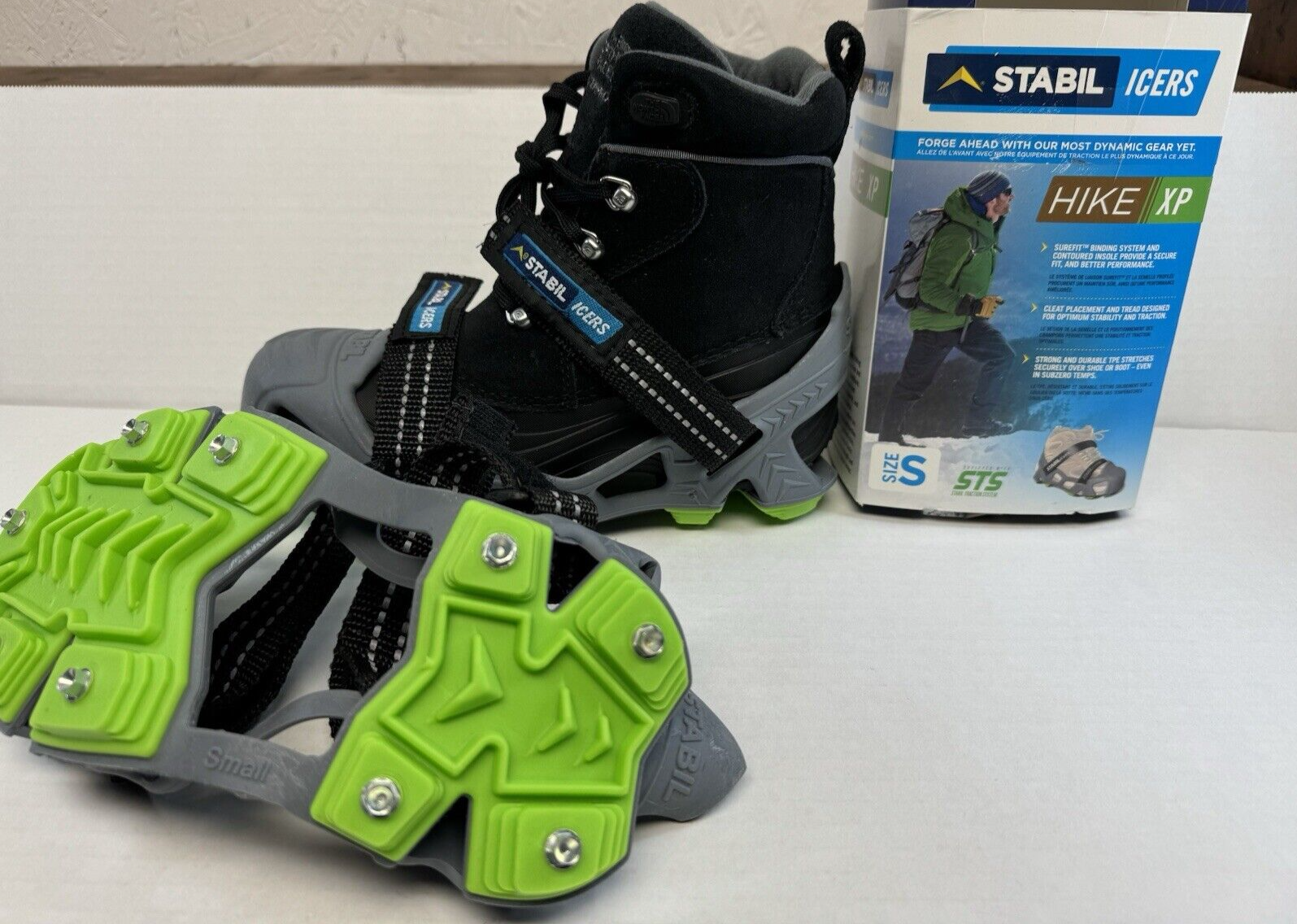 STABILicers Hike XP Traction Cleats for Hiking on Snow and Ice - Large M... - $53.35