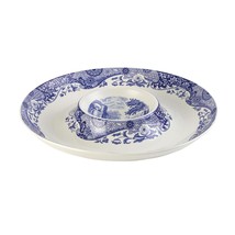 Spode Blue Italian Chip and Dip Serving Tray | Use for Hosting, Display ... - $93.99