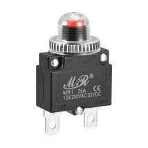 Circuit Overload Protector 25A Ac125/250V Dc32V Push Button Thermal Circuit Brea - $14.99