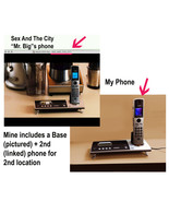 SATC &quot;Mr Big&#39;s high tech phone&quot; sculptural (includes 2 phone set: base +... - £78.86 GBP