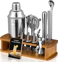 KITESSENSU Cocktail Shaker Set Bartender Kit with Stand | Bar Set Drink Mixer - £35.13 GBP