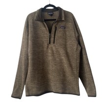 Patagonia Men’s 1/4 Zip Better Sweater Fleece Sweatshirt Size XL Light Brown - £42.44 GBP