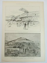 Antique 1888 Print Railway Accident at Chatsworth, Illinois in the United States - £31.46 GBP