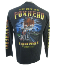 Foxhead Lounge T shirt sz M 2004 Bike Week Osteen Florida pub biker Henley - $19.79