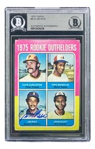 Jim Rice Signed 1975 Topps #616 Boston Red Sox Rookie Card BAS - £121.53 GBP