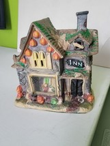 Spookyside Estates by Lemax Spooky Town Lighted Building Hauted House The Inn - $60.75