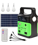 Portable Power Station,Solar Generator With Panels Included,Lifepo4, Green - £62.07 GBP