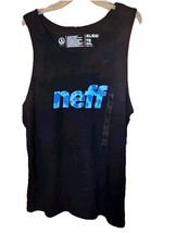 New Neff Tank Top Black w Blue Slauson Beach Muscle Shirt Men’s XL - $15.35