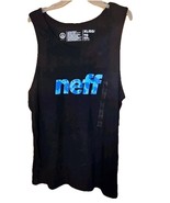 New Neff Tank Top Black w Blue Slauson Beach Muscle Shirt Men’s XL - $21.14 CAD