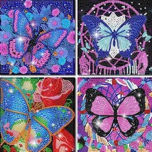 4 Pack Diamond Painting Kits for Kids Adults, Diamond Art for Kids Ages 6-8-9-12 - £18.03 GBP