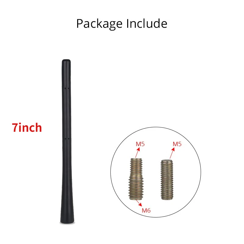 Car Universal Antenna Whip Antenna M5 M6 Screw Auto Radio Antenna Car Mast Whip  - £38.41 GBP