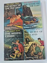 Vintage Hardy boys books 2 3 4 7 Franklin W dixon hardcover mystery lot ... - £22.09 GBP