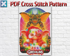 Fantasy Yoda Gremlins Movie Counted Cross Stitch Pattern Needlework Embroidery - £2.83 GBP