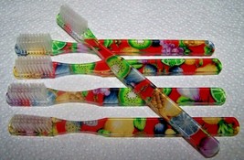 Set of 5 ALAN STUART Rare Vintage Toothbrushes - SUMMER FRUIT - NOS! - $12.99