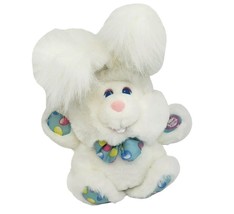 Vintage 1993 White Giggle Bunny Rabbit Stuffed Animal Plush Toy Sound Lights Up - £36.39 GBP